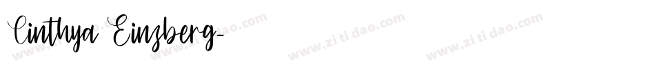 Cinthya Einzberg字体转换